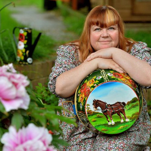 Kerri with painted nose bowl